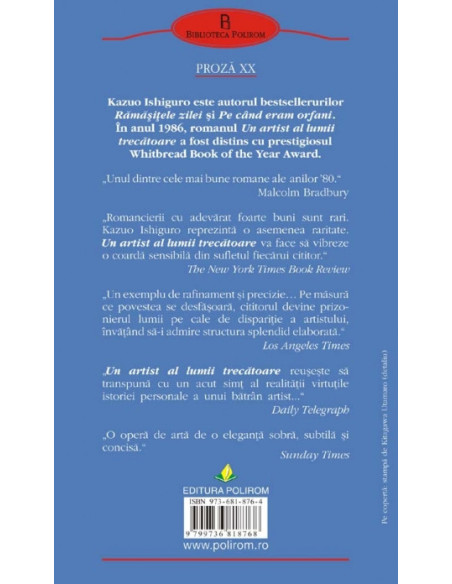Un artist al lumii trecătoare