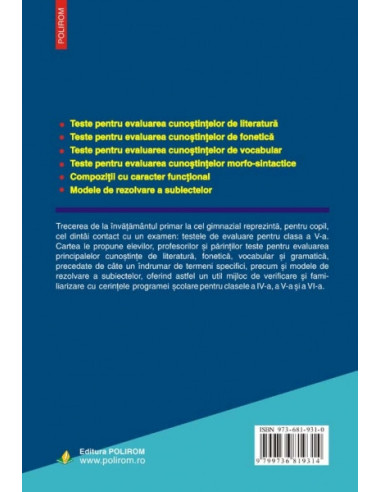 Teste de evaluare la limba şi...