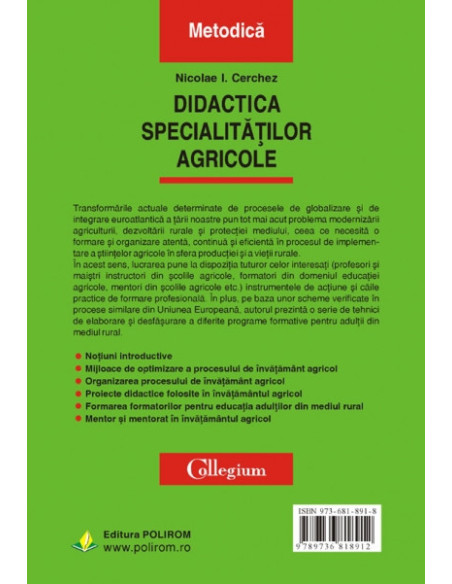 Didactica specialităților agricole