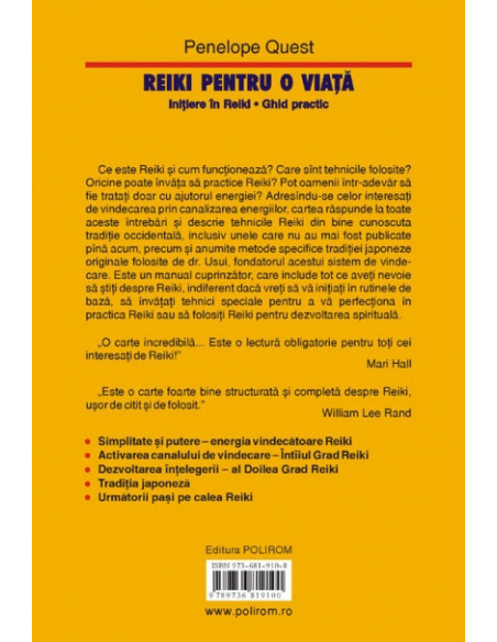 Reiki pentru o viaţă