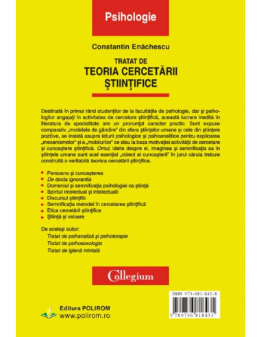 Tratat de teoria cercetării știintifice