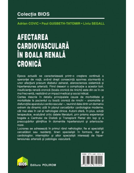 Afectarea cardiovasculară în boala renală cronică