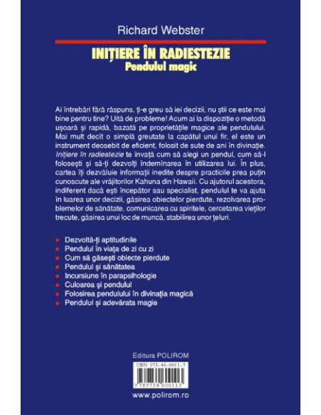 Iniţiere în radiestezie. Pendulul magic