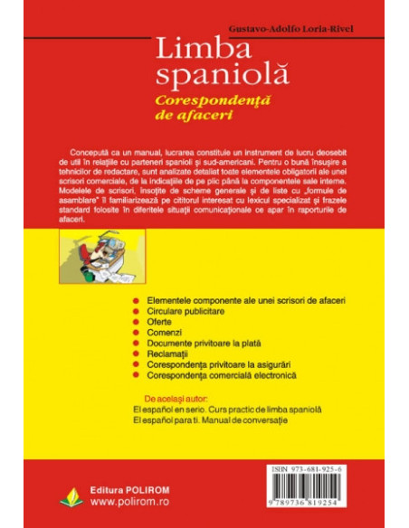 Limba spaniolă. Corespondență de afaceri