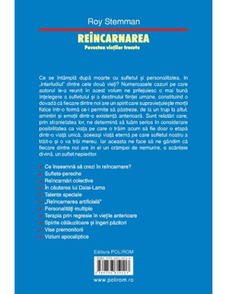 Reîncarnarea. Povestea vieţilor trecute