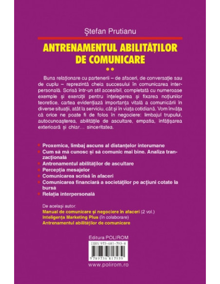 Antrenamentul abilităţilor de comunicare. Limbaje ascunse