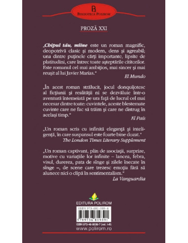 Chipul tău, mâine 1. Febră și lance Chipul tău, mâine 1. Febră și lance