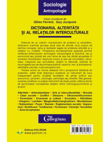 Dicţionarul alterităţii şi al... Dicţionarul alterităţii şi al...