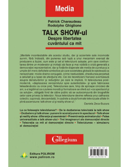 Talk Show-ul. Despre libertatea cuvîntului ca mit