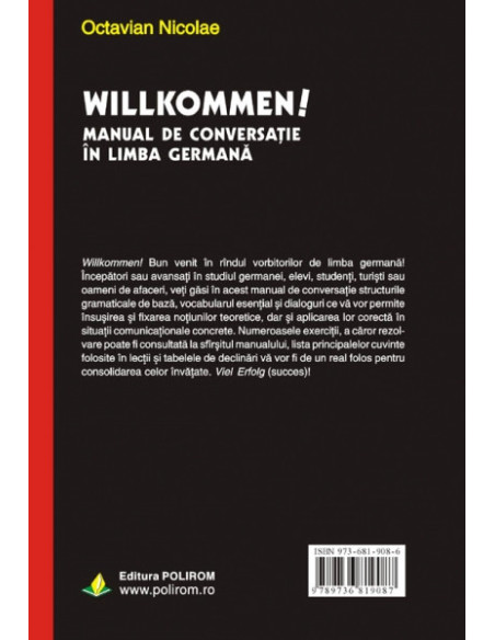 Willkommen! Manual de conversație în limba germană