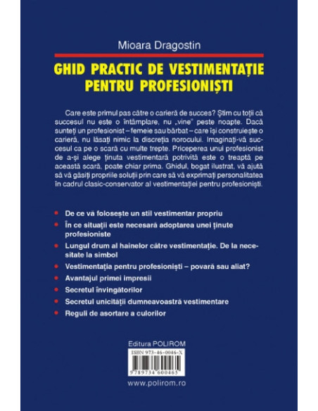 Ghid practic de vestimentaţie pentru profesionişti