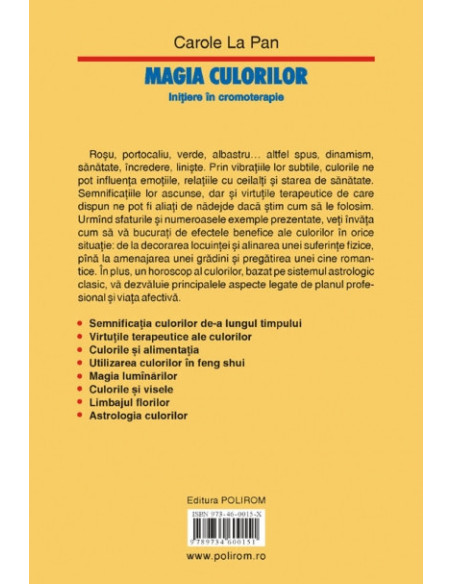 Magia culorilor. Iniţiere în cromoterapie