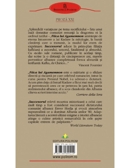 Fiica lui Agamemnon • Succesorul