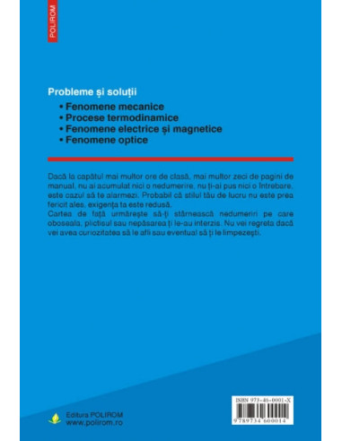 Învăţăm fizica rezolvînd probleme Învăţăm fizica rezolvînd probleme