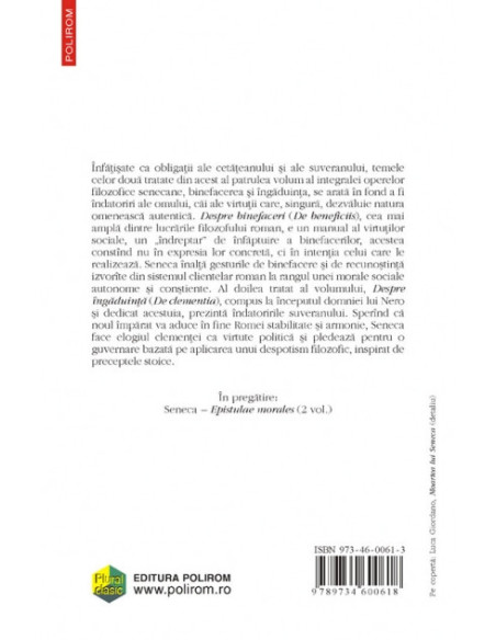 Despre binefaceri • Despre îngăduinţă