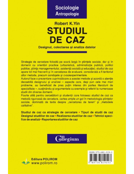 Studiul de caz. Designul, colectarea și analiza datelor