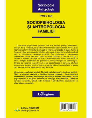 Sociopsihologia și antropologia familiei Sociopsihologia și antropologia familiei