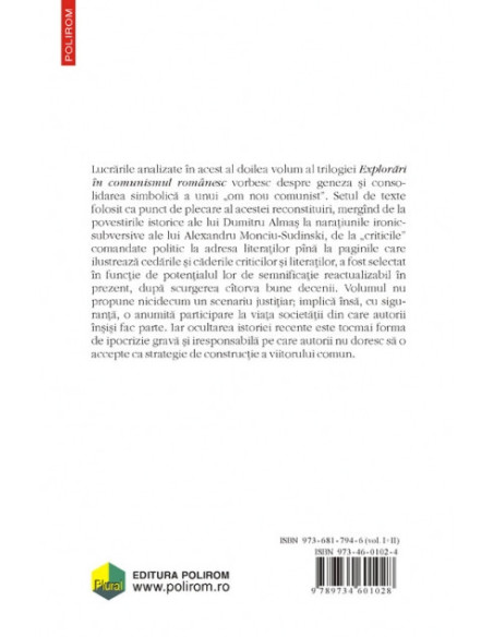 Explorări în comunismul românesc. Volumul al II-lea