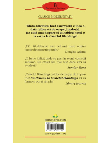 Un Pelican la Castelul Blandings