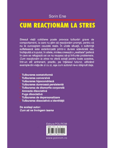 Cum reacţionăm la stres. Tulburări... Cum reacţionăm la stres. Tulburări...