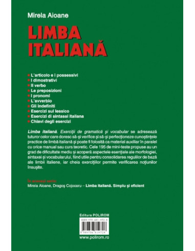 Limba italiană. Exerciții de...