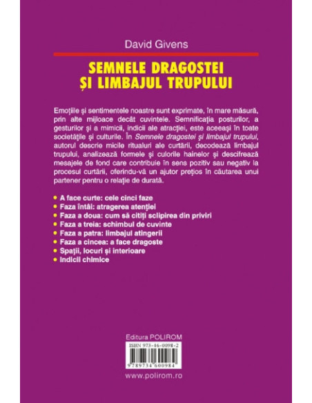 Semnele dragostei şi limbajul trupului.