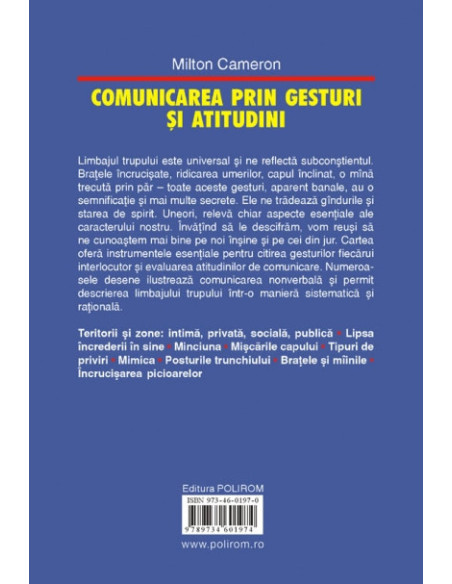 Comunicarea prin gesturi şi atitudini. 