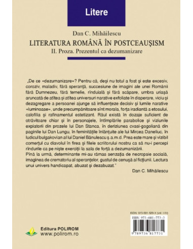 Literatura română în postceaușism....