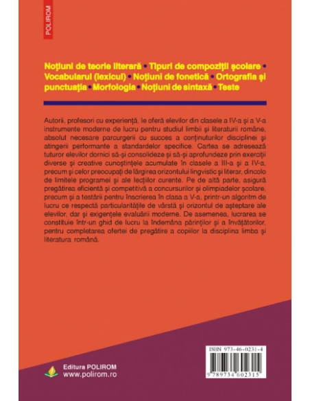 Limba română prin exerciţii, compuneri şi teste