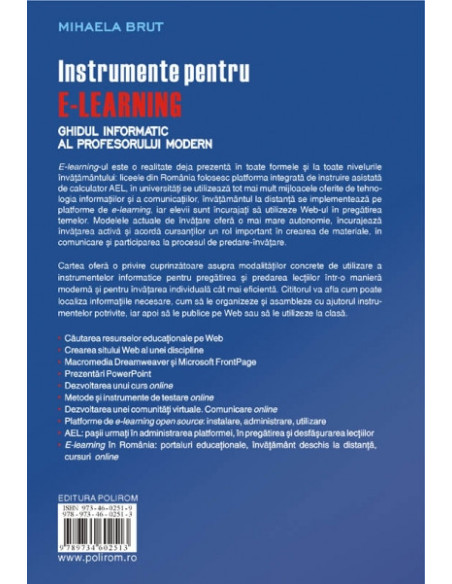 Instrumente pentru e-learning. Ghidul informatic al profesorului modern