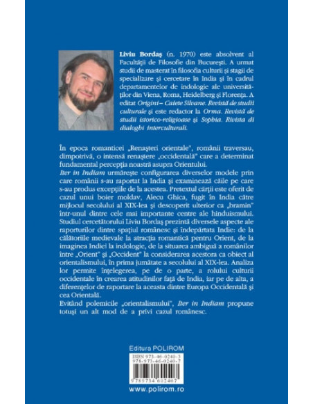 Iter in Indiam. Imagini şi miraje indiene în drumul culturii române spre Occident