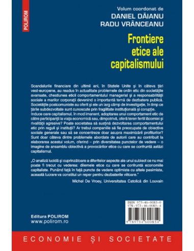 Frontiere etice ale capitalismului