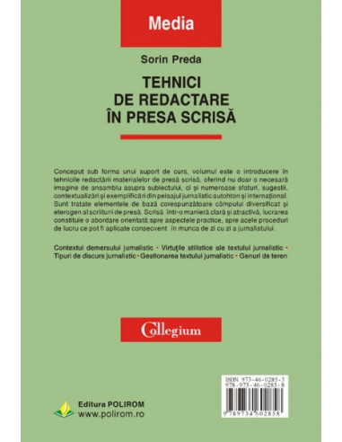 Tehnici de redactare în presa scrisă Tehnici de redactare în presa scrisă