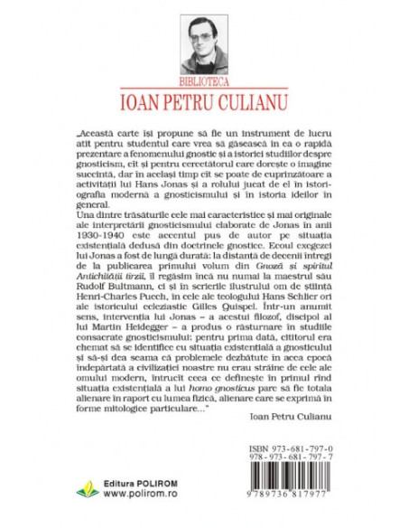 Gnosticism şi gîndire modernă: Hans Jonas