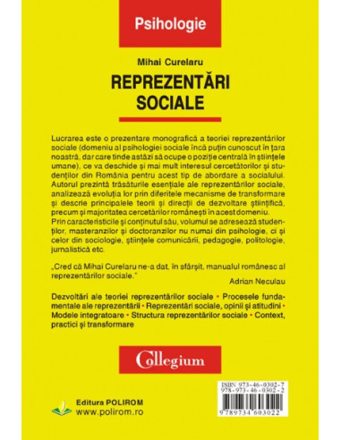 Reprezentări sociale (ediția a II-a...