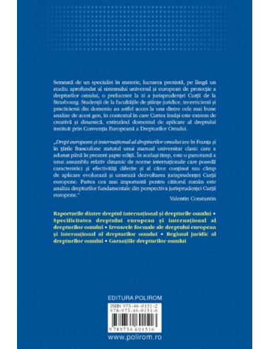 Drept european și internațional al...