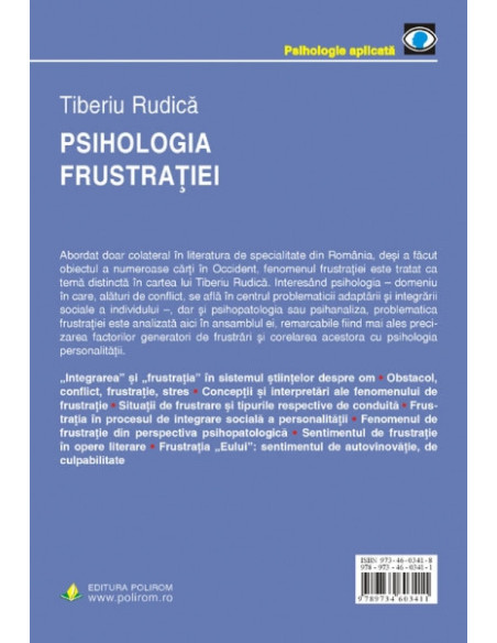 Psihologia frustrației (ediția a II-a, revăzută și adăugită)