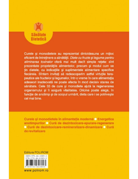 Diete cu fructe si legume pentru eliminarea toxinelor