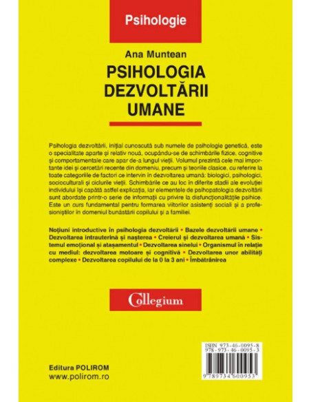 Psihologia dezvoltării umane (ediţia a II-a revăzută şi adăugită)