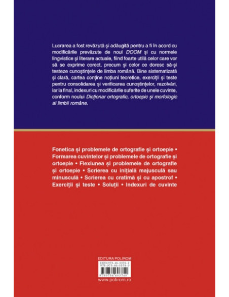 Ghid ortografic și ortoepic al limbii romăne. Exerciții, teste și soluții