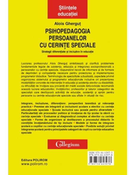 Psihopedagogia persoanelor cu cerințe speciale