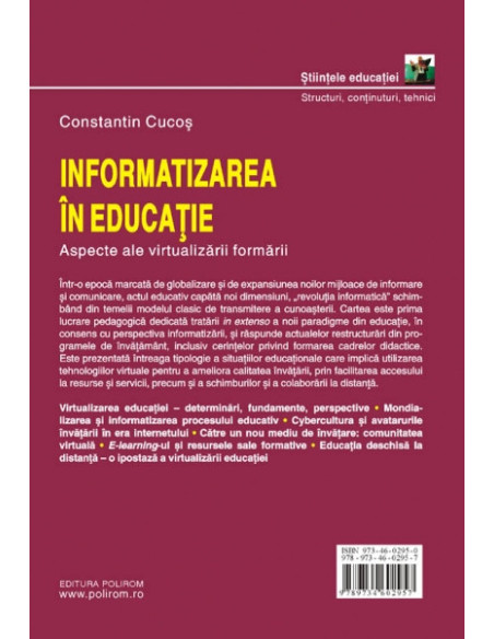 Informatizarea în educație. Aspecte ale virtualizării formării