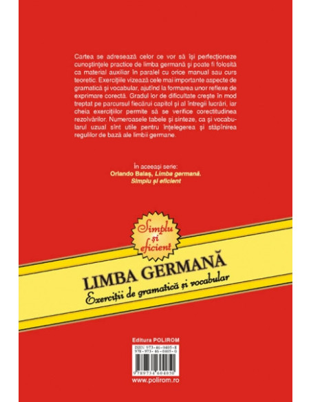 Limba germană. Exerciții de gramatică și vocabular