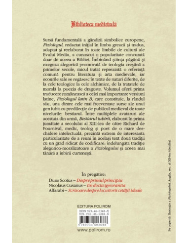 Fiziologul latin/ Bestiarul iubirii