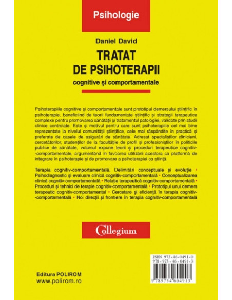 Tratat de psihoterapii cognitive şi comportamentale