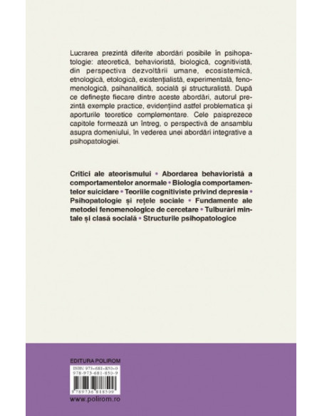 14 abordări în psihopatologie