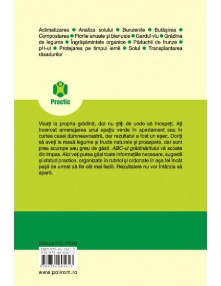 ABC-ul grădinăritului. Peste 600 de sfaturi şi sugestii pentru grădinarii amatori