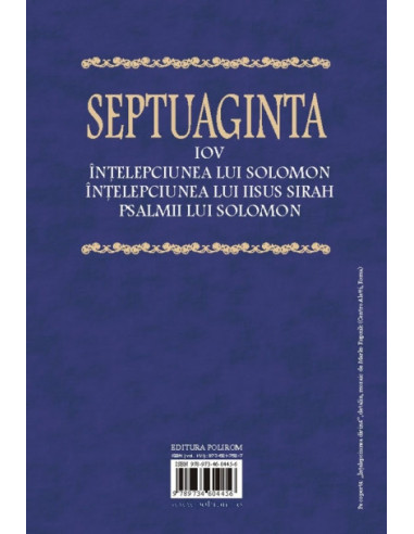 Septuaginta 4/ Tomul II. Iov •...
