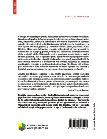Corupția și formele sale. Bogăție, putere și democrație