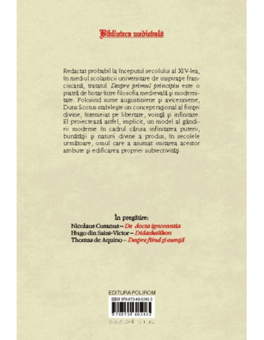 Despre primul principiu Despre primul principiu